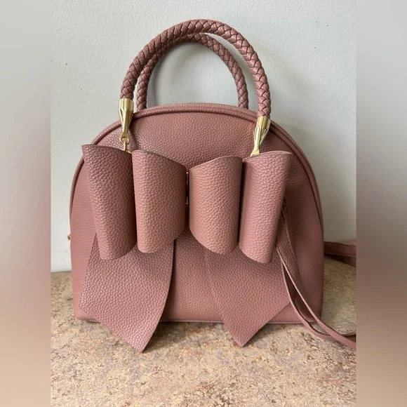 Crossi Dusty Rose Vegan Pebbled Leather Like new condition - Picture 4 of 12